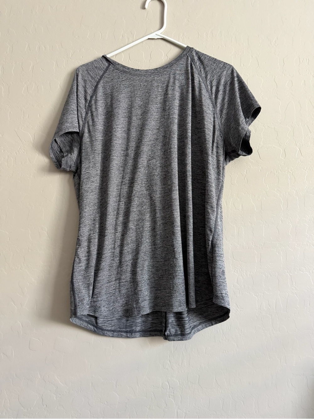 Champion Gray Heathered Short-Sleeve Athletic Tee